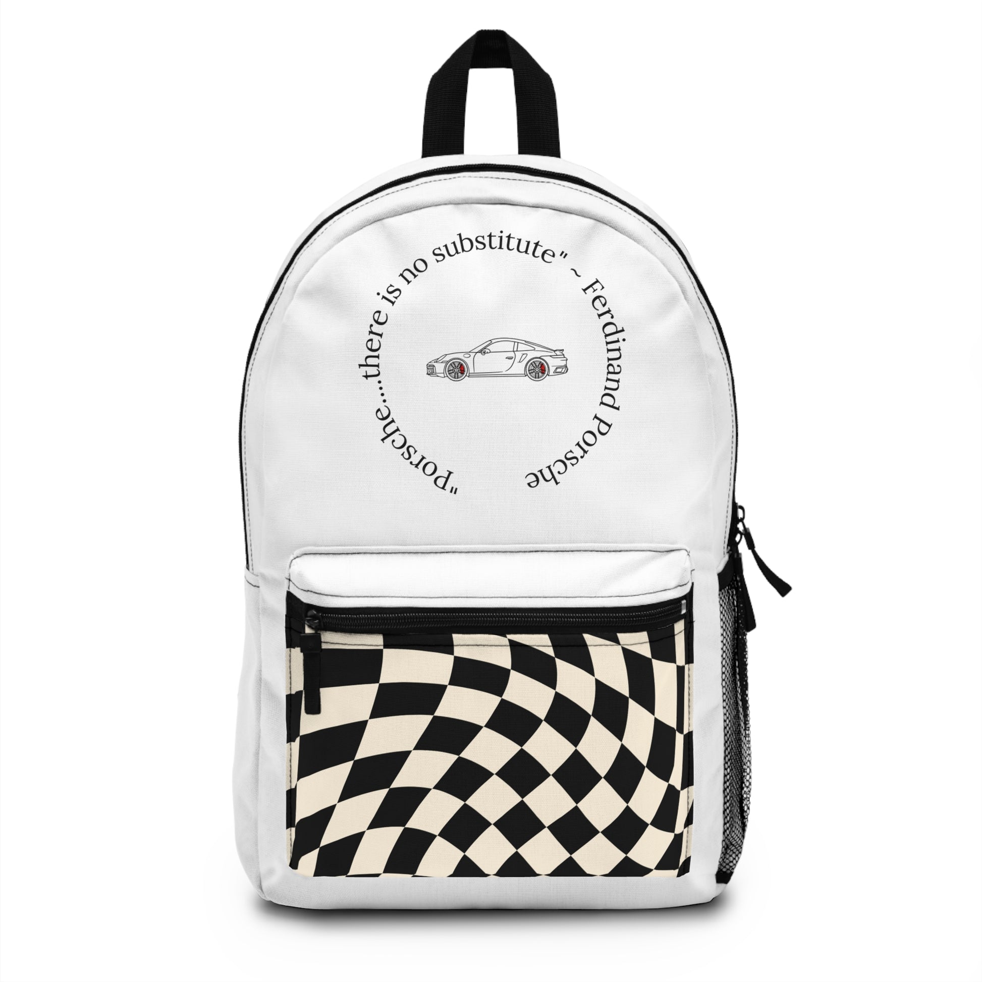 black and white non-leather backpack Backpack – Speed Dreamz